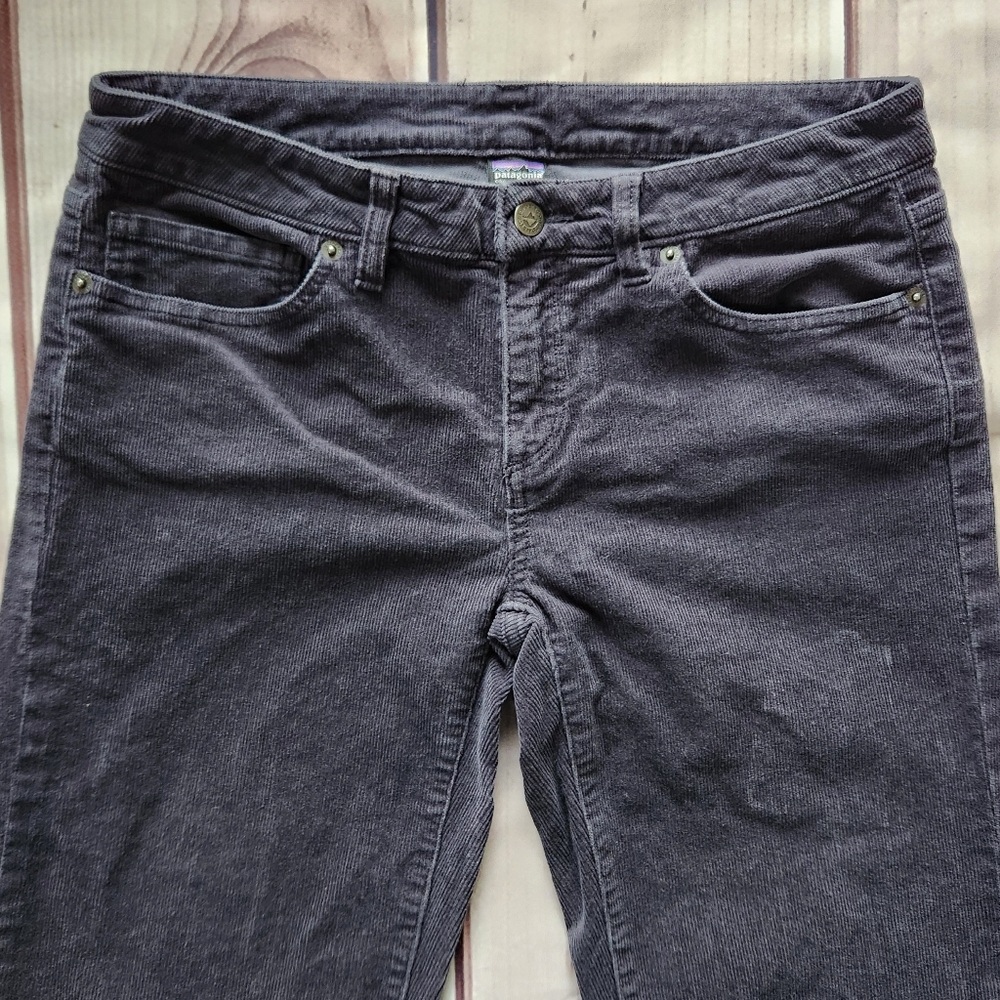 Patagonia Corduroy Organic Cotton Straight Leg Pants Forge Gray, Women's Size 29 - Picture 4 of 12